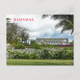 Bahamas Versailles Tuinen uitzicht ansichtkaart Briefkaart