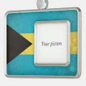 Bahamas Verzilverd Omlijst Ornament (Links)