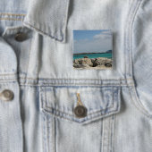 Bahamas Vierkante Button 5,1 Cm (In situ)