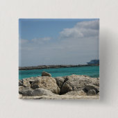 Bahamas Vierkante Button 5,1 Cm (Voorkant)