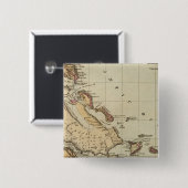Bahamas Vierkante Button 5,1 Cm (Voorkant /achterkant)