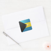 Bahama's vierkante glossy vlag sticker (Envelop)