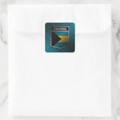 Bahamas Vierkante Sticker (Tas)