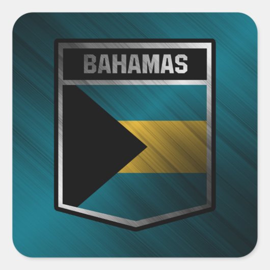 Bahamas Vierkante Sticker (Voorkant)