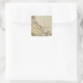 Bahamas Vierkante Sticker (Tas)