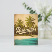 Bahama's Vintage Briefkaart (Staand voorkant)