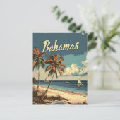 Bahama's Vintage Briefkaart (Staand voorkant)