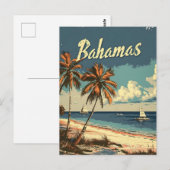 Bahama's Vintage Briefkaart (Voorkant / Achterkant)