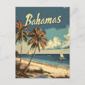 Bahama's Vintage Briefkaart (Voorkant)