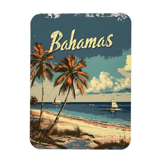 Bahama's Vintage Magneet (Verticaal)