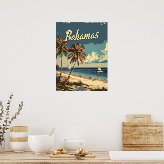 Bahama's Vintage Poster (Keuken)