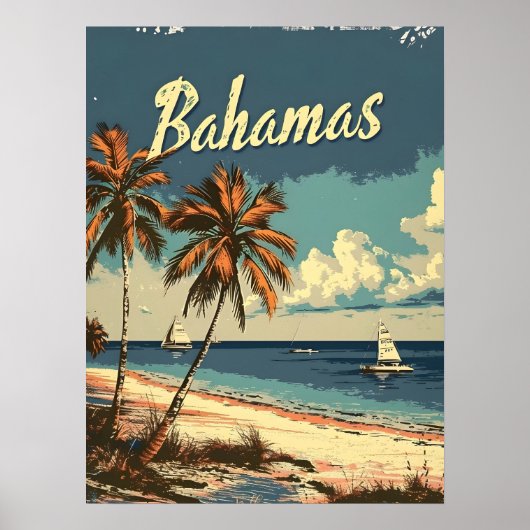 Bahama's Vintage Poster (Voorkant)