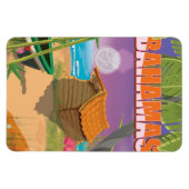 Bahamas vintage-poster magneet (Horizontaal)