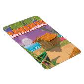 Bahamas vintage-poster magneet (Rechterzijde)