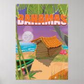 Bahamas vintage-poster poster (Voorkant)
