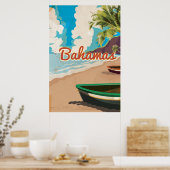 Bahama's vintage reisposter poster (Keuken)