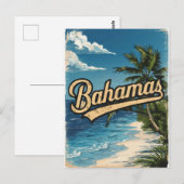 Bahamas Vintage Travel Briefkaart (Voorkant / Achterkant)