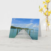 Bahamas Vist Pier, Great Abaco Island Kaart (Gele Bloem)