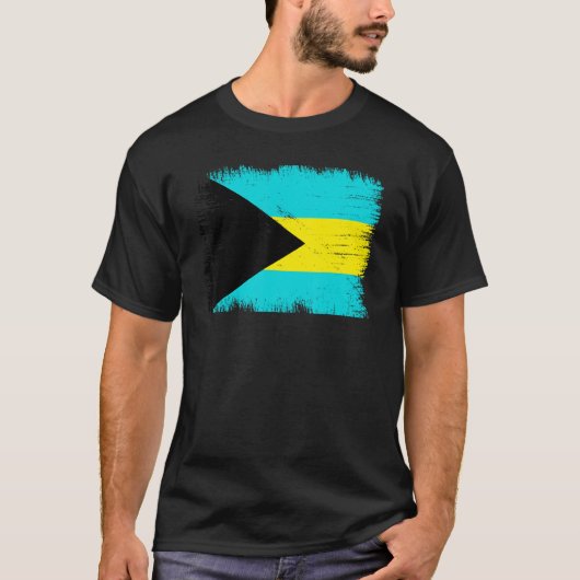 Bahama's Vlag Bahamaanse Onafhankelijkheidsdag T-shirt (Voorkant)