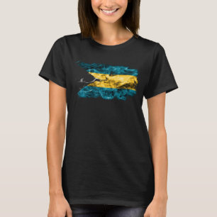 Bahama's vlag Bahamaanse plattegronden voor vrouwe T-shirt