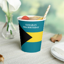 Bahamas Vlag Bahamiaans Verjaardagsfeestje