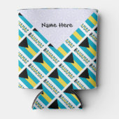 Bahamas vlag betegeld blikjeskoeler (Voorkant)