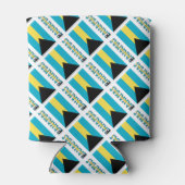 Bahamas vlag betegeld blikjeskoeler (Achterkant)