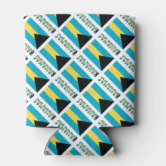 Bahamas vlag betegeld blikjeskoeler (Achterkant)