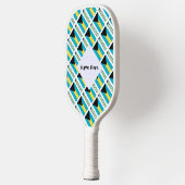 Bahamas vlag betegeld pickleball paddle (Links)