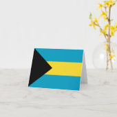 Bahama's vlag briefkaart (Gele Bloem)
