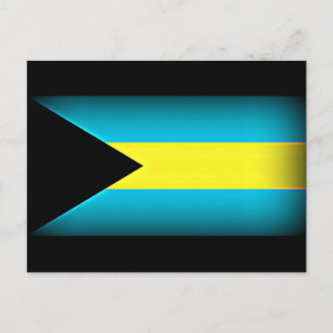 Bahamas Vlag Donkere rand Briefkaart