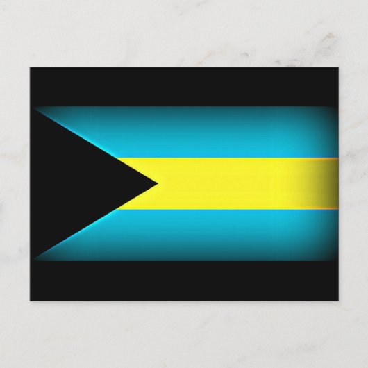 Bahamas Vlag Donkere rand Briefkaart (Voorkant)
