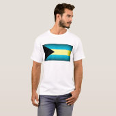 Bahamas Vlag Donkere rand T-shirt (Voorkant volledig)
