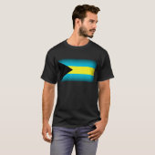 Bahamas Vlag Donkere rand T-shirt (Voorkant volledig)
