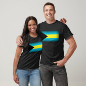 Bahamas Vlag Donkere rand T-shirt (Unisex)