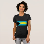 Bahamas Vlag Donkere rand T-shirt (Voorkant volledig)