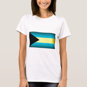 Bahamas Vlag Donkere rand T-shirt