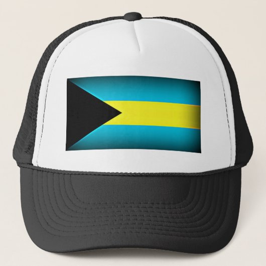Bahamas Vlag Donkere rand Trucker Pet (Voorkant)