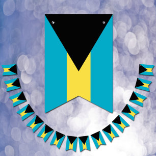 Bahamas Vlag & Feest Bahamas Banieren / Bruiloften Vlaggetjes