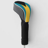 Bahamas vlag Golf Head Hoesje Golfheadcover (Schuin)
