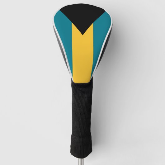 Bahamas vlag Golf Head Hoesje Golfheadcover (Voorkant)