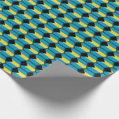 Bahamas Vlag Honeycomb Wrapping Paper Cadeaupapier (Hoek)
