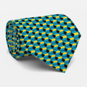Bahamas Vlag Honingraat Das (Opgerold)