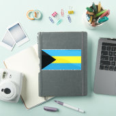 Bahama's Vlag in blauw, zwart en geel Sticker (iPad Cover)