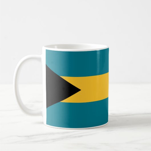 Bahamas Vlag Keramische Mok (Links)