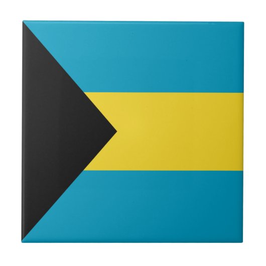 Bahamas Vlag Keramische Tile Tegeltje (Voorkant)