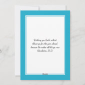 BAHAMAS-VLAG | Kerstpudding | Feestelijk Feestdagenkaart (Achterkant)