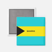 Bahamas vlag koelkastmagneet magneet (Voorkant / Achterkant)