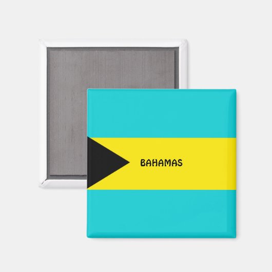 Bahamas vlag koelkastmagneet magneet (Voorkant / Achterkant)
