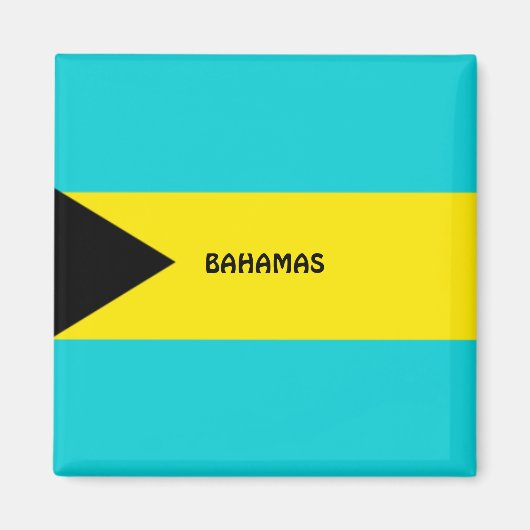 Bahamas vlag koelkastmagneet magneet (Voorkant)